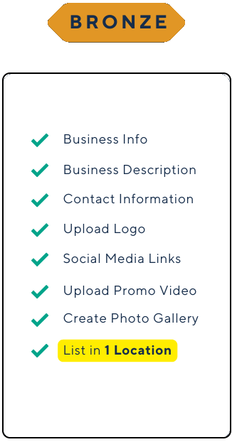 Bronze Pricing Package